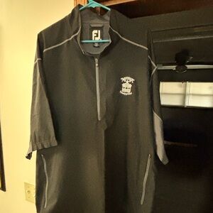 3x Footjoy FJ black short sleeve wind shirt size NWOT.non smoking home. Golf